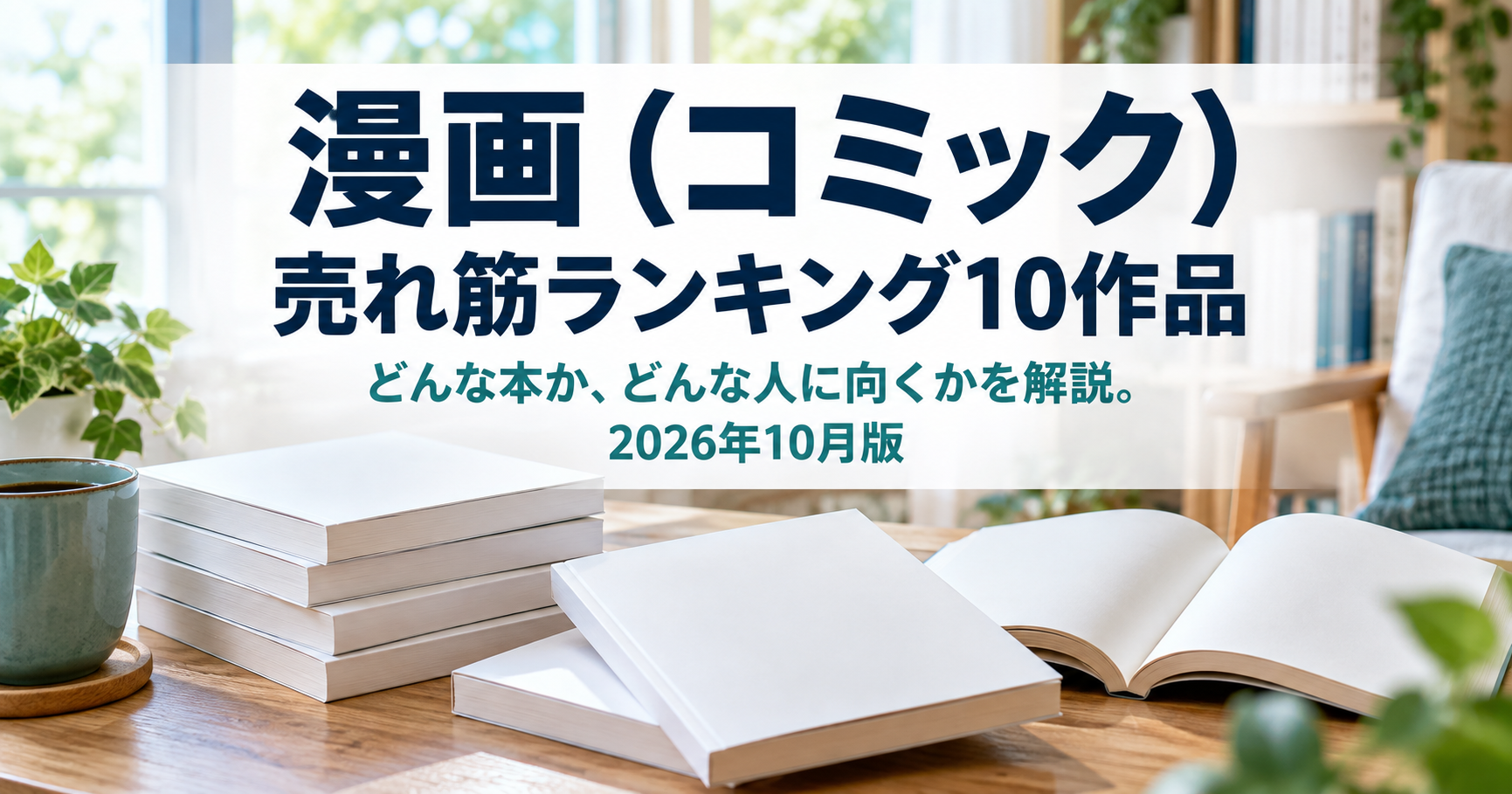 【次に読む一冊を探す】漫画(コミック)の売れ筋ランキング10選【2026年10月】